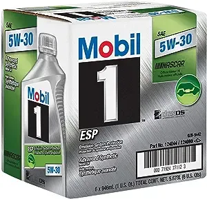 Mobil 1 124044 ESP Formula Engine Oil 5W30 1 Quart Bottles Set of 6