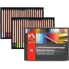 Caran d'Ache Pastel Pencil Set - Assorted Colors, Set of 40