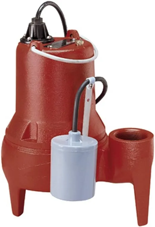 Liberty Pumps LE51A LE50-Series Submersible Automatic Sewage Pump, RED