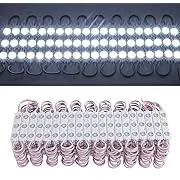 BEAMNOVA White 100Ft Extremely Bright Commercial Storefront Light for Business 200pcs 3-LED Modules 12v Adhesive Waterproof Strip Lights, 40-45lm Per LED, Modules Only, Power Supply NOT Included