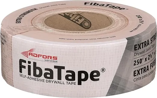 Saint-Gobain ADFORS Fibatape Fiberglass Drywall Tape Beige 2-3/8&#034; x 250&#039;