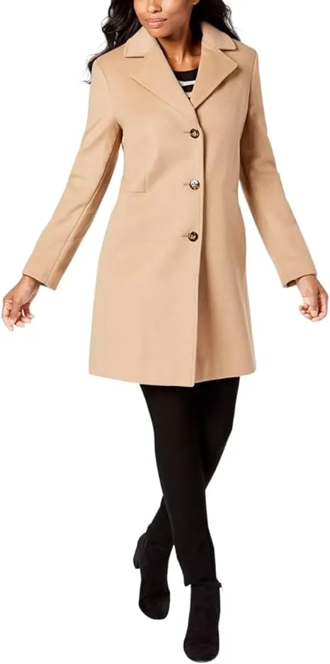 Calvin Klein Women's Classic Cashmere Wool Blend Coat