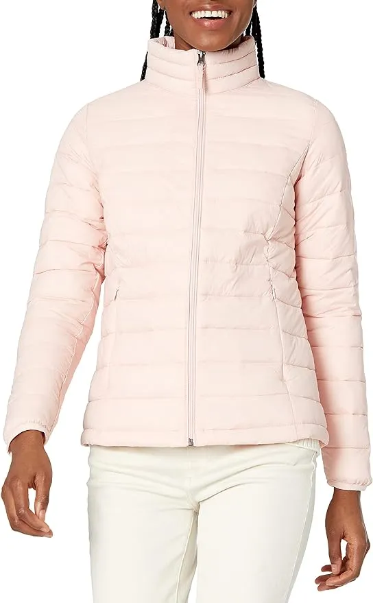 Amazon Essentials Women's Lightweight Long-Sleeve Water-Resistant Puffer Jacket (Available in Plus Size)