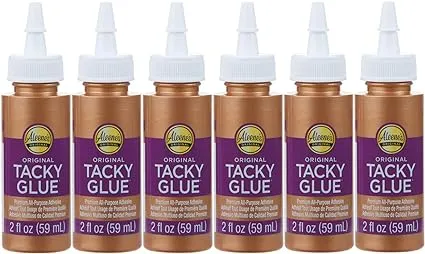 Aleene's Original 2 fl. oz. 6-Pack, America's Favorite Tacky Glue, 6 Pack, Ideal for Slime, Crafts and School ProjectsAleene's Original 2 fl. oz. 6-Pack, America's Favorite T…