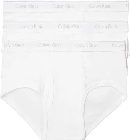 Calvin Klein Men's Cotton Classics 3-Pack Brief, 3 White, X-LargeCalvin Klein Men's Cotton Classics 3-Pack Brief, 3 Whit…