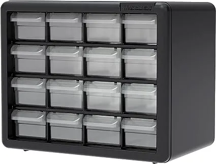 Akro-Mils 26 Drawer Plastic Storage Organizer with Drawers for Hardware, Small Parts, Craft Supplies