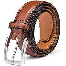 Men&#039;s Genuine Leather Dress Belt with Premium Quality - Classic &amp; Fashion Des...