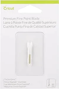 Cricut Premium Fine-Point Replacement Blade, Cutting Blade with Improved Design, Cuts Light to Mid-Weight Materials, For Personalized Crafts, Compatible Maker & Explore Machines, 1 Count