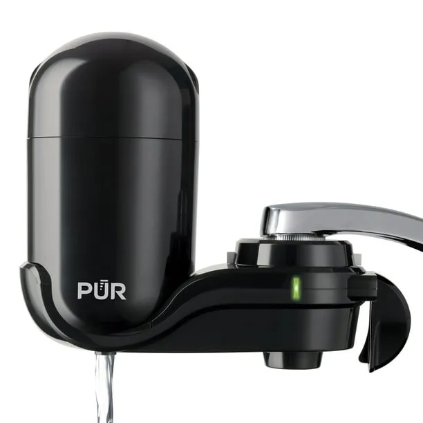 PUR Faucet Mount Water Filtration System, FM2000B, Black