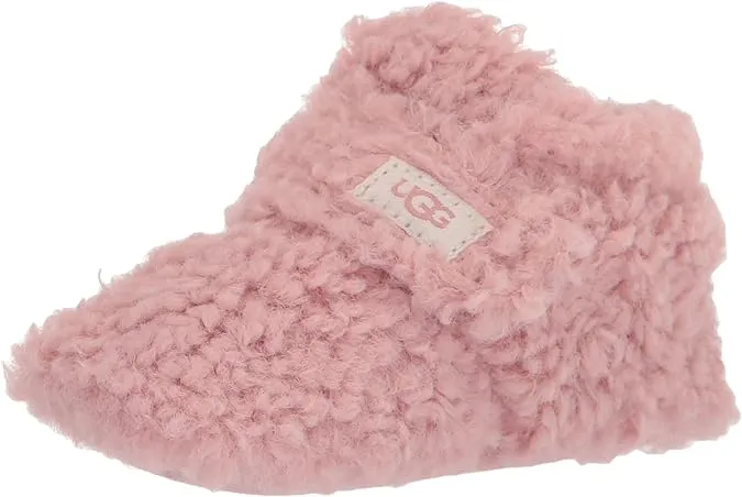 UGG Unisex-Baby Bixbee Boot, Shell Curly Faux Fur, 02/03