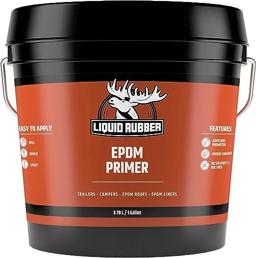 Liquid Rubber RV Roof and EPDM Rubber Primer - Weatherseal Roofing Coating, 1 Gallon, Other