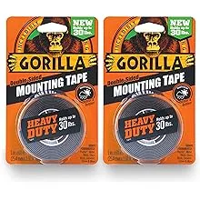 GORILLA - Gorilla Double Sided 1 in. W X 120 in. L Mounting Tape Black