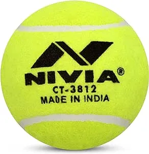 Nivia Heavy Tennis Ball Cricket Ball (Pack of 6)