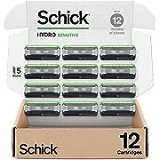 Schick Hydro Sensitive Razor Refills for Men, 12 Count