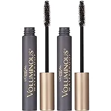 Loreal Paris Makeup Voluminous Original Volume Building Waterproof Mascara, Black, 2 Pack