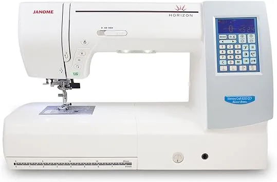 Janome Memory Craft Horizon 8200QCP Special Edition Sewing Machine