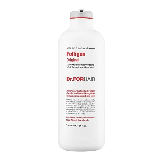 Dr.FORHAIR Folligen Volume Biotin Treatment (25oz) For Hair Regrowth Relieving Hair Loss Thinning Hair Care Shiny Increase Volume Strength Thickening Root Enhancer (No Paraben, Silicone, Sulfates)