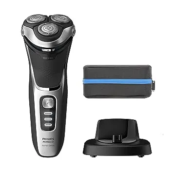 Philips Norelco Caretouch, Rechargeable Wet & Dry Shaver with Pop-Up Trimmer, S3210/51