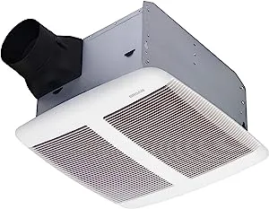 Broan-NuTone SPK110 Bluetooth Speaker Ventilation Fan, ENERGY STAR Certified, 110 CFM, 1.0 Sones, White