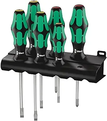 Wera 334/6 Rack Screwdriver Set