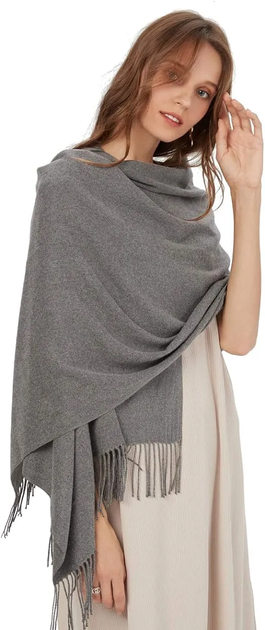 maamgic Women's Scarf Pashmina Shawls and Wraps for Evening Dresses Travel Office Winter Wedding Cashmere Feel Large Scarves