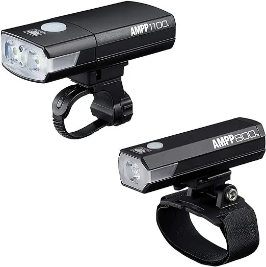 CATEYE - AMPP1100 and AMPP800 with Helmet Mount, 1900 Lumen Light Set