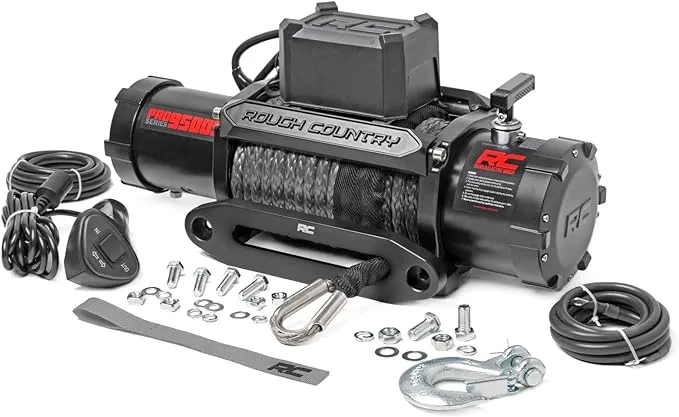 Rough Country 9,500LB PRO Series Electric Winch | Synthetic Rope - PRO9500S