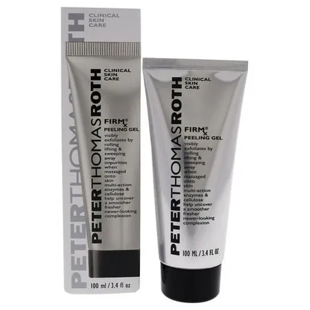 Peter Thomas Roth | FIRMx Peeling Gel, Travel Size | Exfoliant for Dry and Flaky Skin, Enzymes and Cellulose Help Remove Impurities and Unclog Pores, 1 fl. oz.