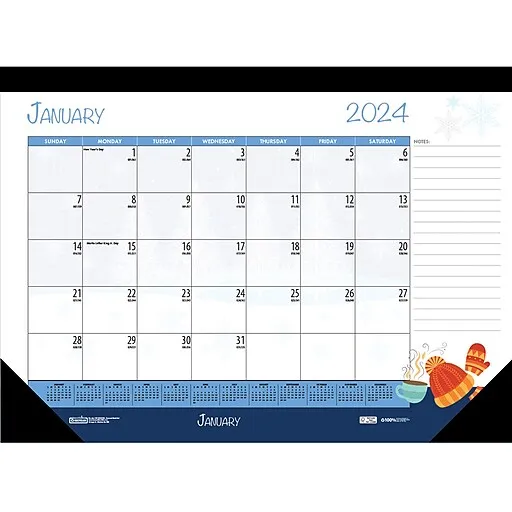 House of Doolittle Recycled Desk Pad Calendar