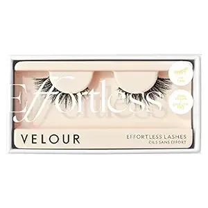 Velour Synthetic Effortless Eyelashes, No-Trim Strip False Lashes – Lightweight, Reusable, Natural, Luxurious Fake Lash Extensions - Long-Lasting - Wear up to 25 Times – 100% Vegan, Soft and Comfortable, All Eye Shapes