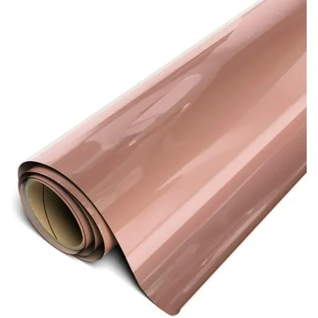 Siser EasyWeed Electric HTV Iron On Heat Transfer Vinyl 12 x 5ft Roll - Rose Gold