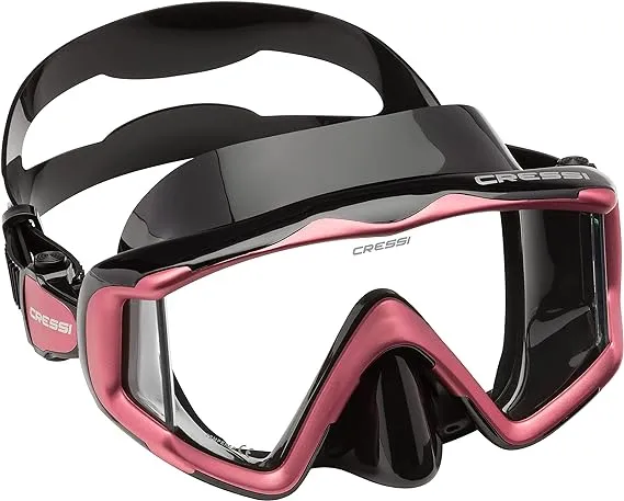 Cressi Perfect View Scuba Diving, Snorkeling Mask in Pure Comfortable Silicone - Liberty Triside SPE: Designed in Italy