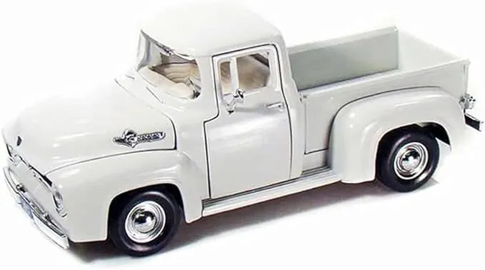 Motor Max 1956 Ford F-100 Pick Up, White 73235AC - 1/24 Scale Diecast Model Toy Car