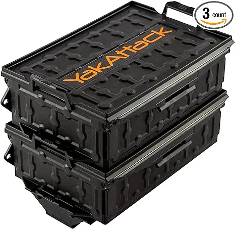 YakAttack TracPak Stacking Fishing Gear Storage Box System | Kayak Fishing Accessories