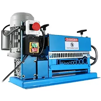 Happybuy Wire Stripping Machine DA 0.06 inch -1.5 inch,Wire Stripper Machine 11 Channels 10 Blades, Automatic Wire Stripping Tool with Manual Hand Cranked Industrial for Recycling Copper Wire