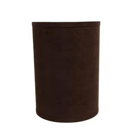 Aspen Creative 31018 Transitional Hardback Drum (Cylinder) Shape Spider Construction Lamp Shade in Dark Brown, 8" wide (8" x 8" x 11")