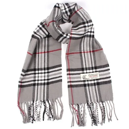 TZ Promise Cashmere Feel Plaid Scarf