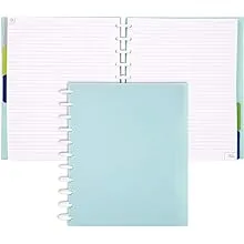 Talia Discbound Notebooks, Planner, Customizable, (Summer Blue, Letter (8.5in x 11in))