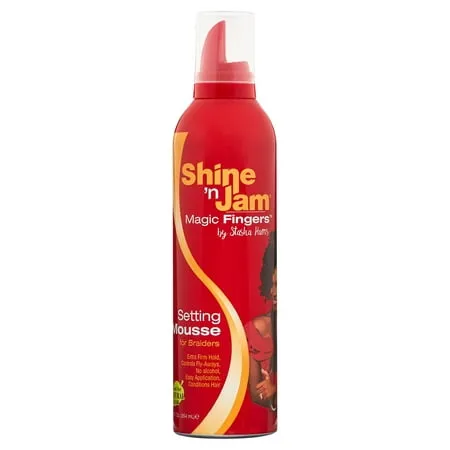 Shine N Jam Magic Fingers For Braiders Setting Mousse 12 Ounce (354ml)