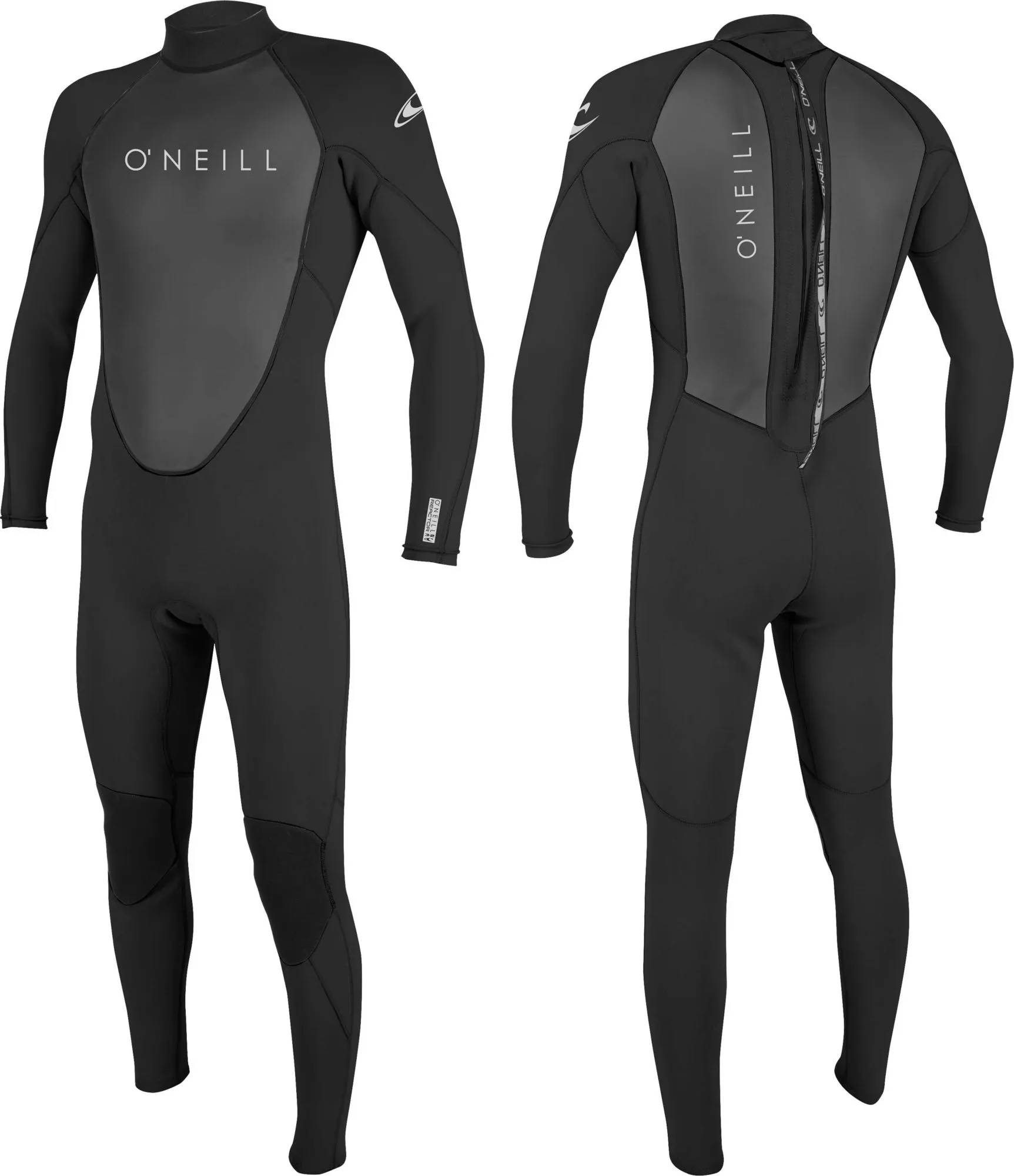 O'Neill Men's Reactor II 3/2 Back-Zip Full Wetsuit Black XXL