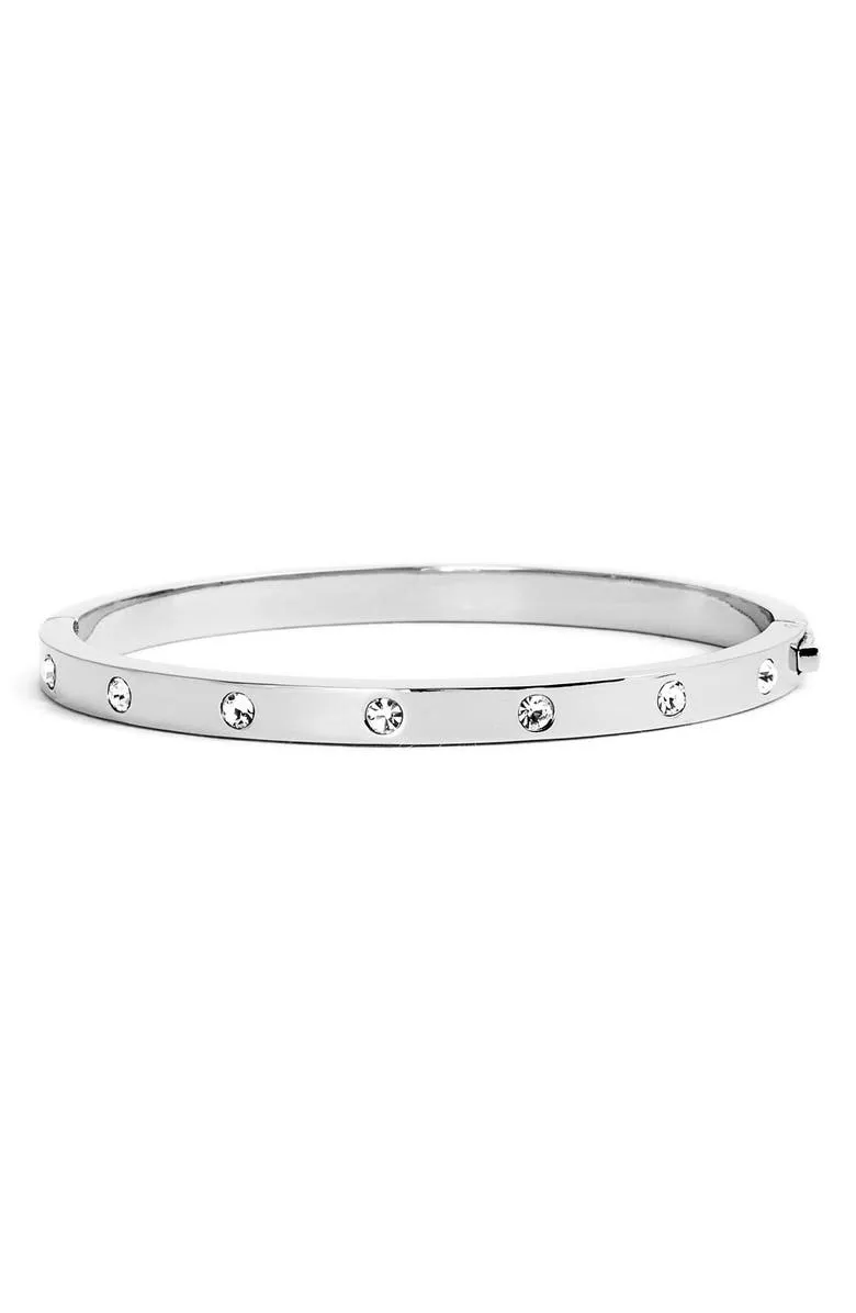 crystal hinge bangle