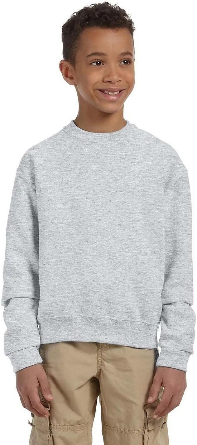 Jerzees 562B NuBlend Youth Crewneck Sweatshirt - Ash L