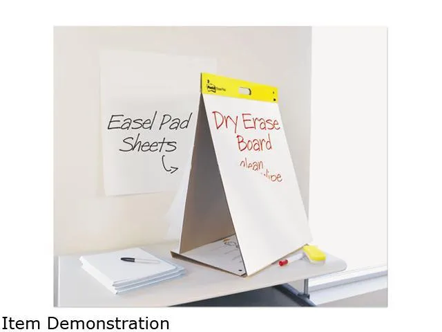 Post-it Easel Pads 563-DE Dry Erase Tabletop Easel Pad, 20 x 23, White, 20 Sheets/Pad