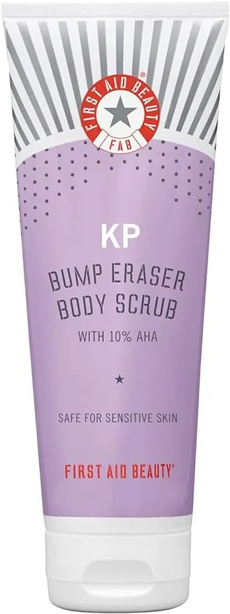 First Aid Beauty KP Bump Eraser Body Scrub with 10% AHA - 8.0 oz