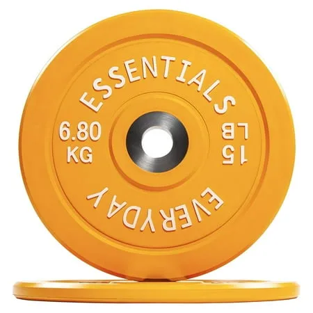 BalanceFrom Color Coded Olympic Bumper Plate Weight Plate