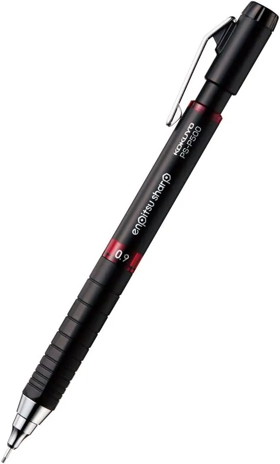 Kokuyo sharp pen pencil sharp TypeMx metal grip 0.9mm red PS-P500R-1P Japan New