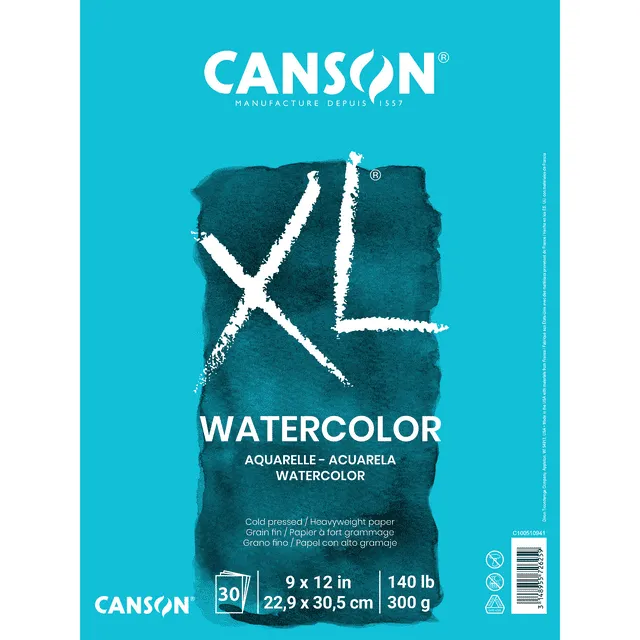 Proart Canson Bound Watercolor Pad 11"X15" 30 Sheets 140# Cold Press