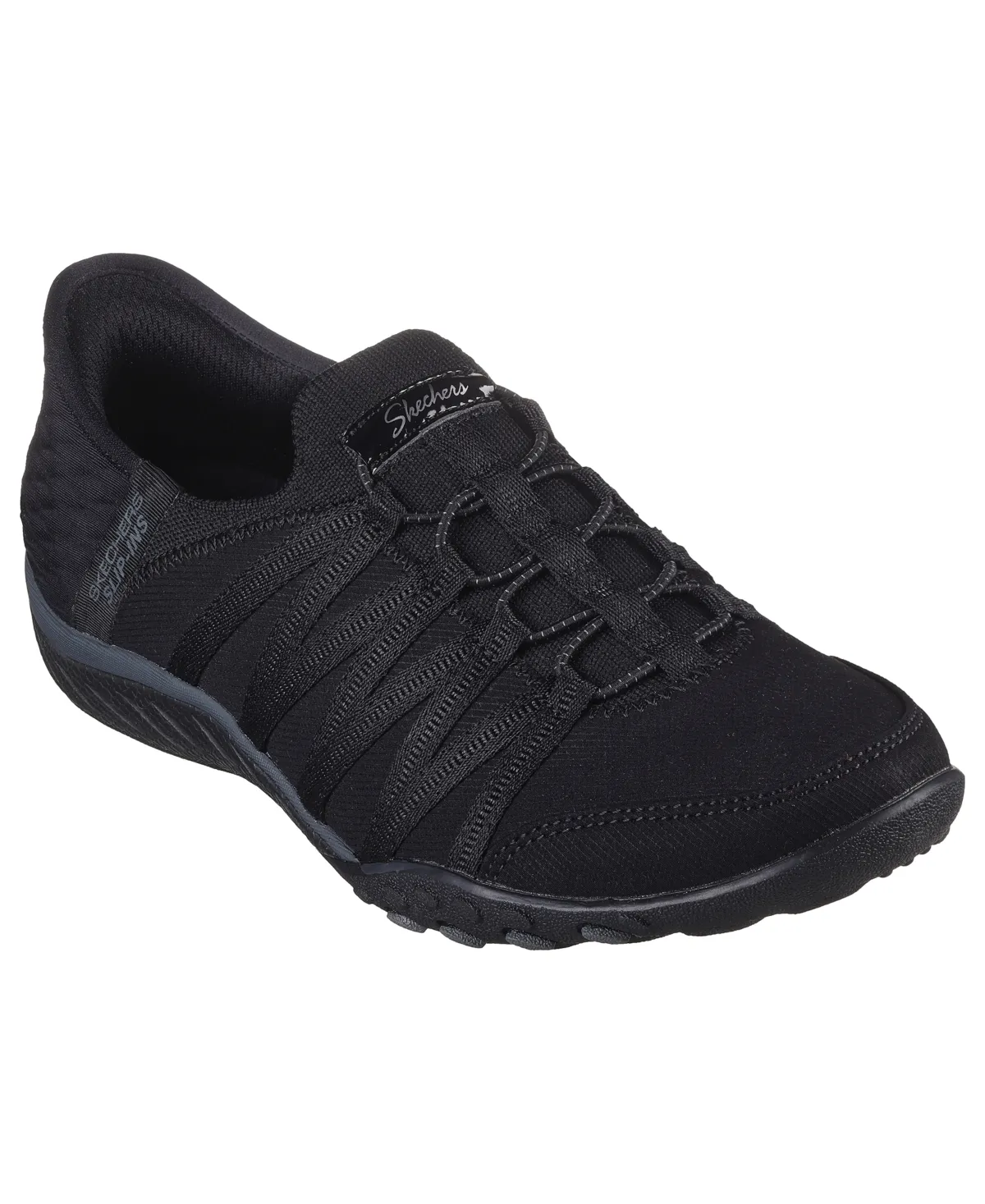 Skechers Slip-Ins Women's Breathe Easy Roll with Me Black 9