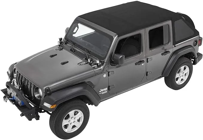 Bestop Trektop™ NX Soft Top - Black Twill For &#039;18-Newer Jeep Wrangler JLU 4 Door