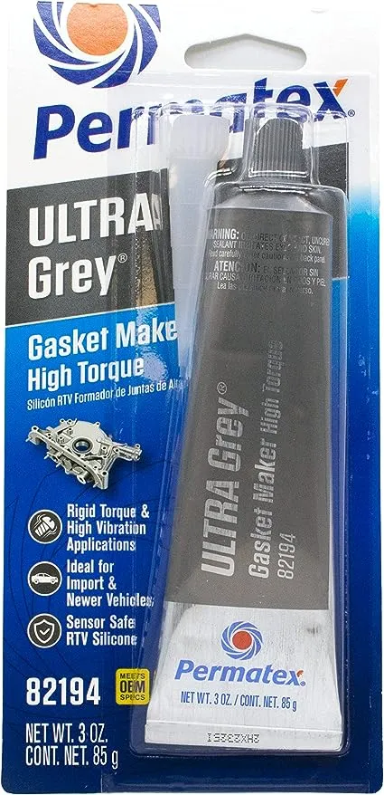 Permatex 82194 3.5 Oz Ultra Grey Gasket MakerPermatex 82194 3.5 Oz Ultra Grey Gasket Maker